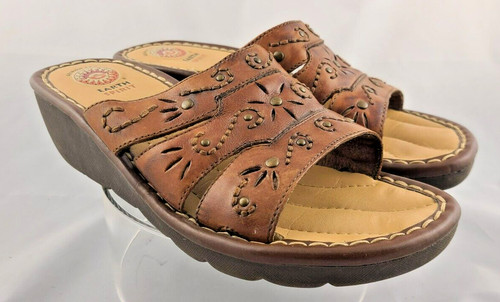 Earth spirit leather sandal - earth,